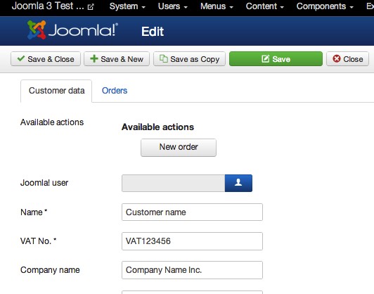easyerp edit customers