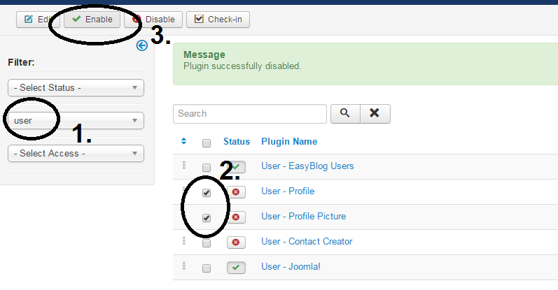 joomdiy enable user plugins