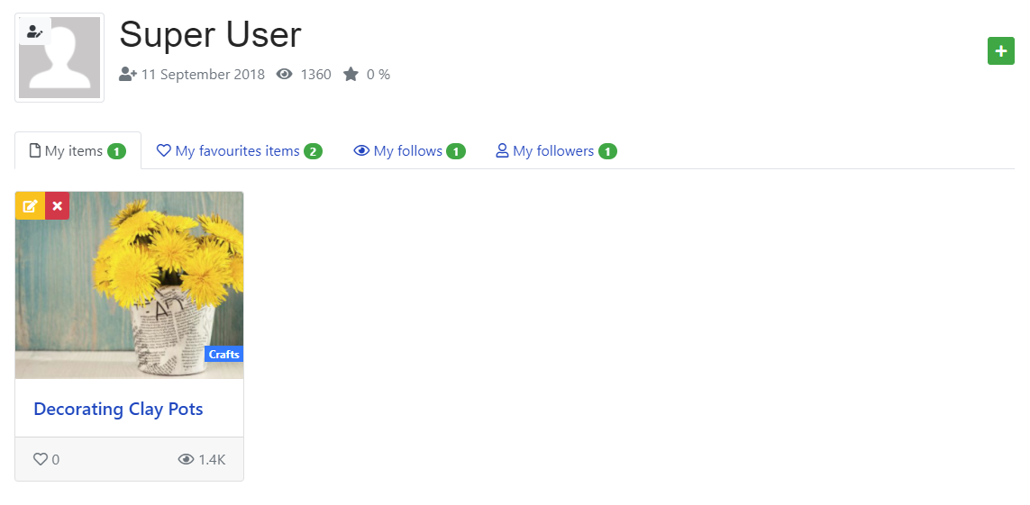 joomdiy mypage