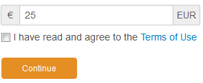 terms checkbox
