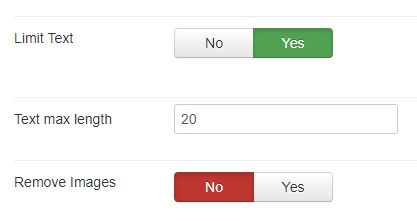 text limit joomrss