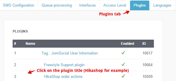 joomsms resell pluginconfiguration