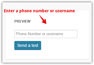 joomsms sendTest