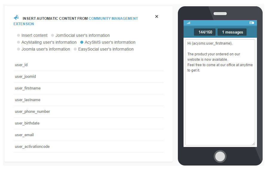 joomsms tags