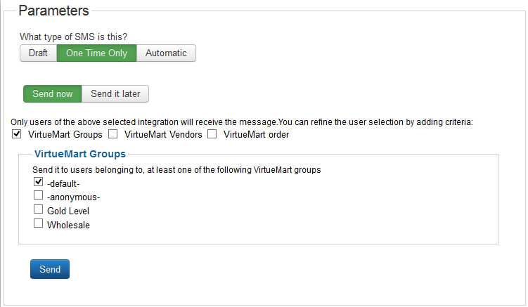 joomsms vm previewvmfiltergroups