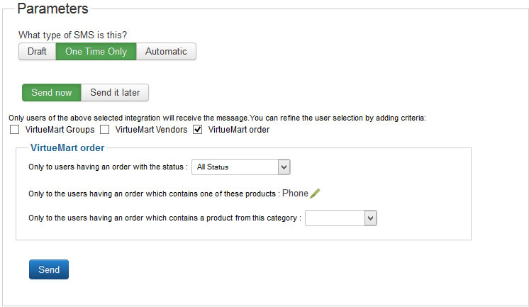 joomsms vm previewvmfilterorder
