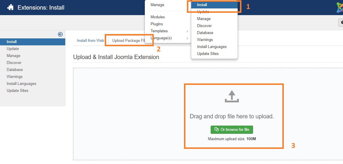 Install Joomla Extension - JoomProject