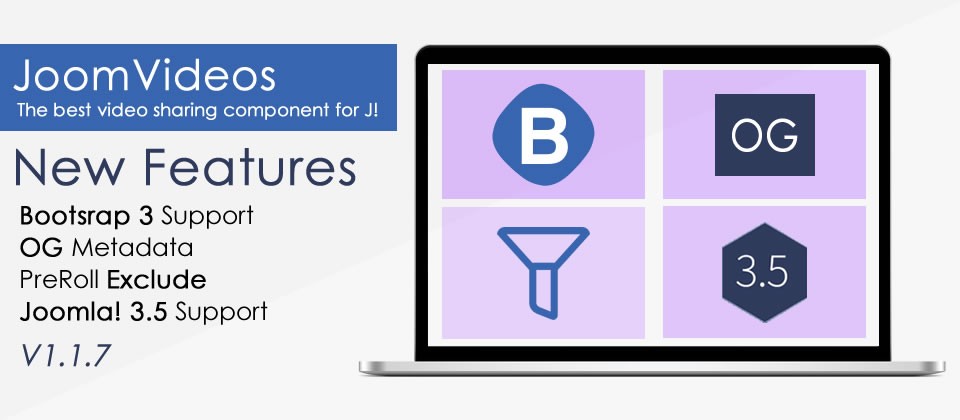 JoomVideos Component Updated v1.1.7