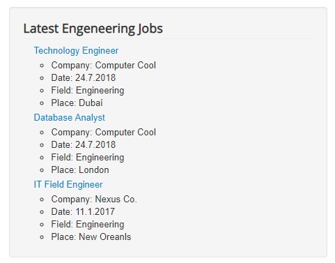 module jobs