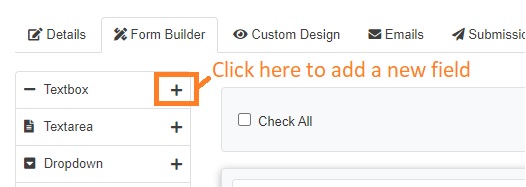 joomforms add field