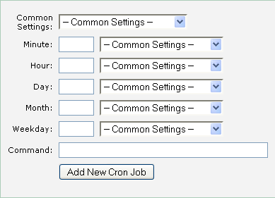 cronjob cpanel2