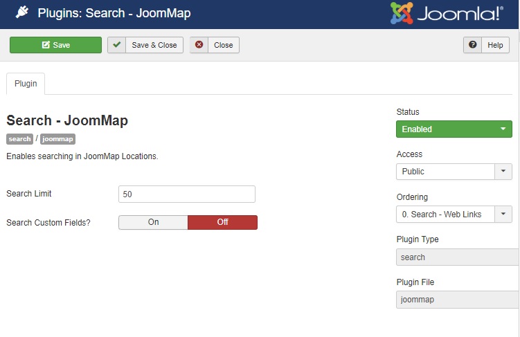 joommap search locations
